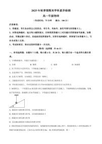 广西壮族自治区贵港市2025-2026学年高一上学期期末物理试题（试卷+解析）