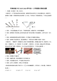 河南省新乡市2025-2026学年高一上学期期末物理试卷（含答案）