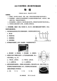 广西壮族自治区玉林市2025-2026学年高二上学期期末教学质量监测物理试卷