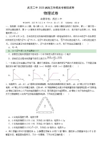 2025届湖北省武汉市第二中学高三下学期5月模拟考试物理试卷（含答案）