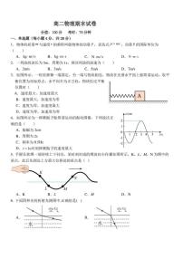 江西上饶市余干县私立蓝天中学教育集团2025-2026学年高二上学期期末物理试卷含答案