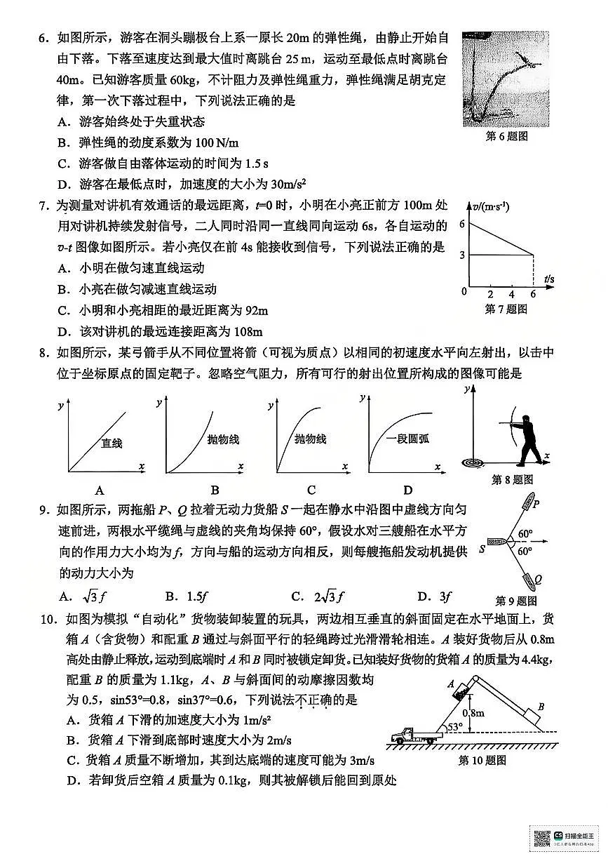 【A类】物理试题第2页