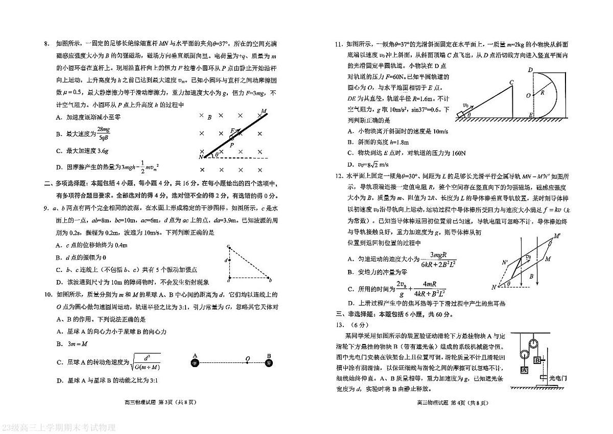 物理试题卷第2页