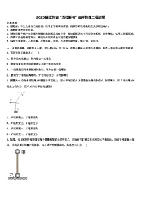 2026届江苏省“五校联考”高考物理二模试卷含解析
