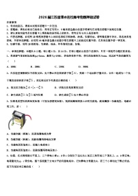 2026届江苏省溧水名校高考物理押题试卷含解析