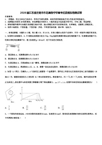 2026届江苏省无锡市市北高级中学高考仿真模拟物理试卷含解析