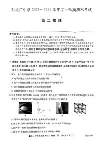 安徽省六安市毛坦厂中学2023-2024学年高二下学期期末考试物理试卷
