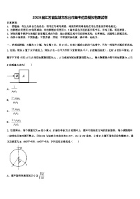 2026届江苏省盐城市东台市高考仿真模拟物理试卷含解析