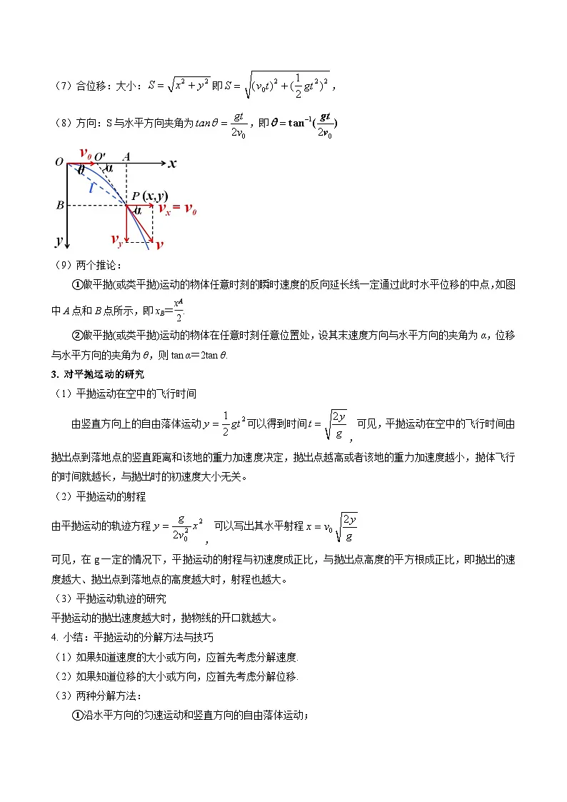 高考物理一轮复习考点精讲精练考点15 抛体运动(原卷版)第3页