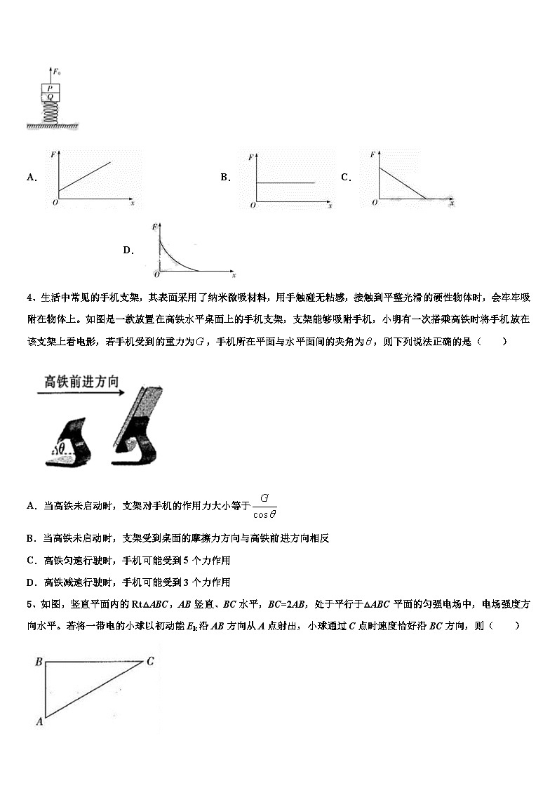 2026届江西省奉新县一中高考物理一模试卷含解析第2页