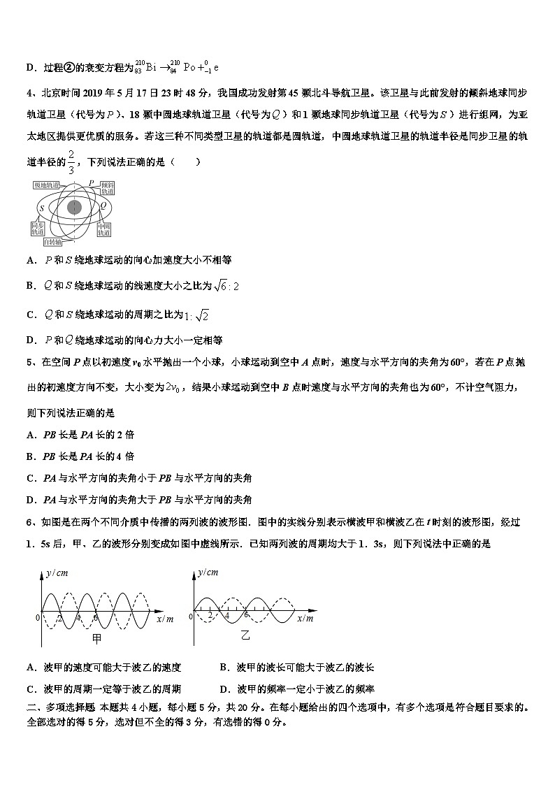 2026届江西省抚州市临川一中高考压轴卷物理试卷含解析第2页