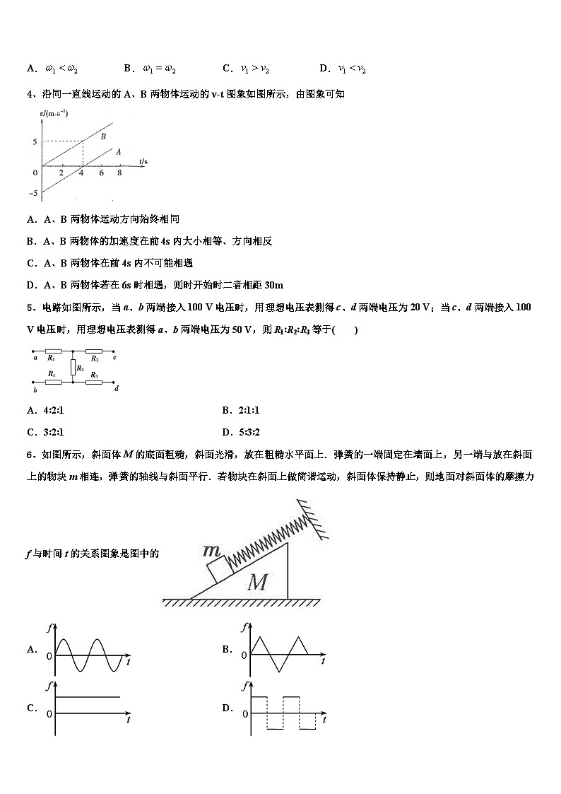 2026届江西省安福第二中学高三下学期联合考试物理试题含解析第2页