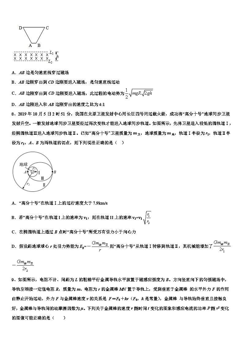 2026届交通大学附属中学高三3月份模拟考试物理试题含解析第3页