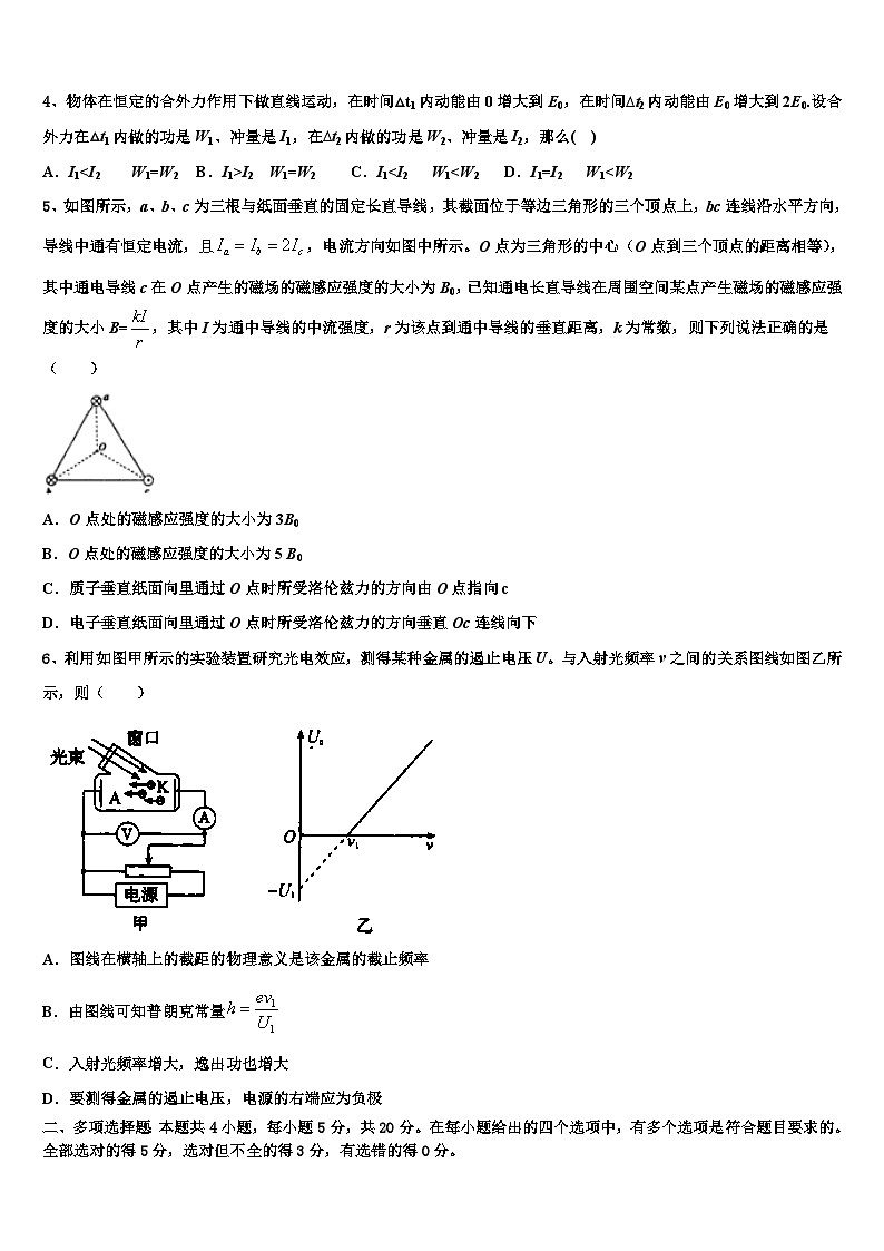 2026届辽宁省朝阳市重点中学高考物理全真模拟密押卷含解析第2页