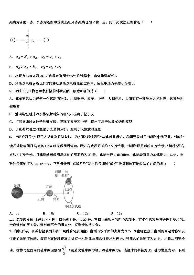 2026届辽宁省高考物理考前最后一卷预测卷含解析第2页