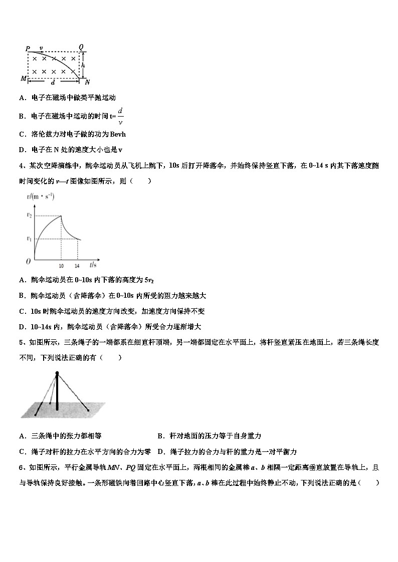 2026届内蒙古自治区平煤高级中学高三适应性调研考试物理试题含解析第2页