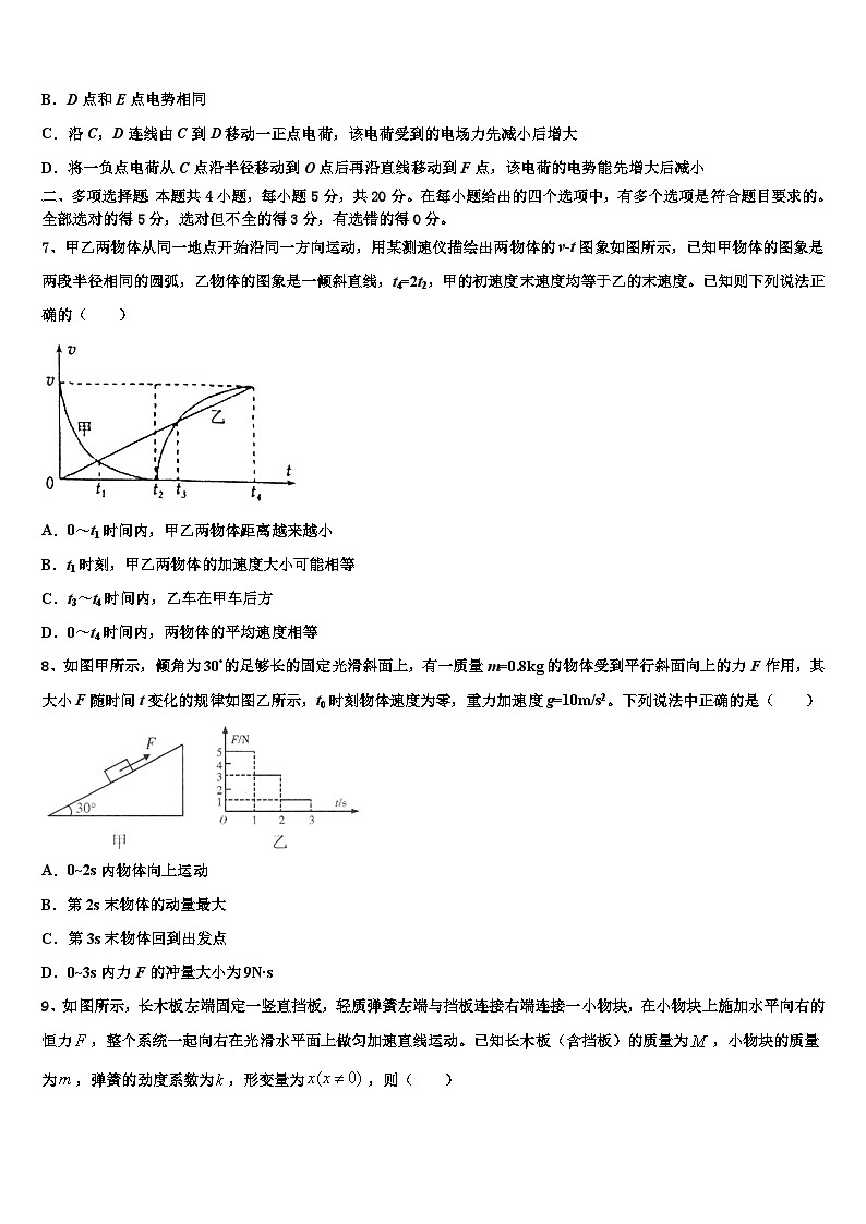 2026届宁夏宁川市兴庆区长庆高级中学高三第二次联考物理试卷含解析第3页