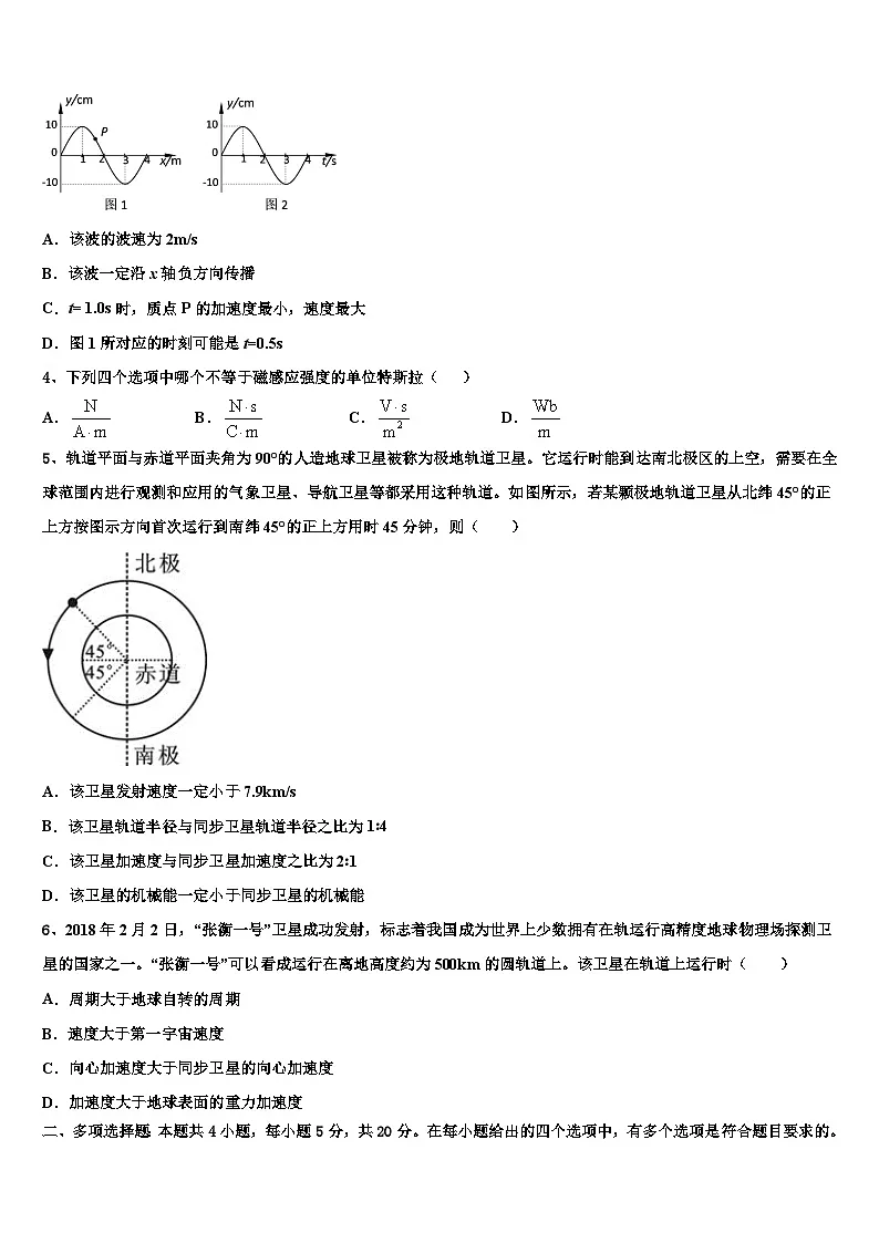 2026届山东省泰安市宁阳一中高三第一次调研测试物理试卷含解析第2页