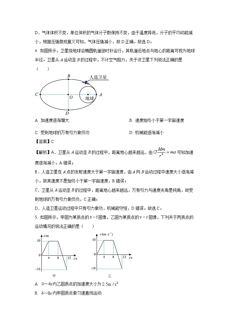 【物理】天津市红桥区2025-2026学年高三上学期期末试卷(解析版)第3页