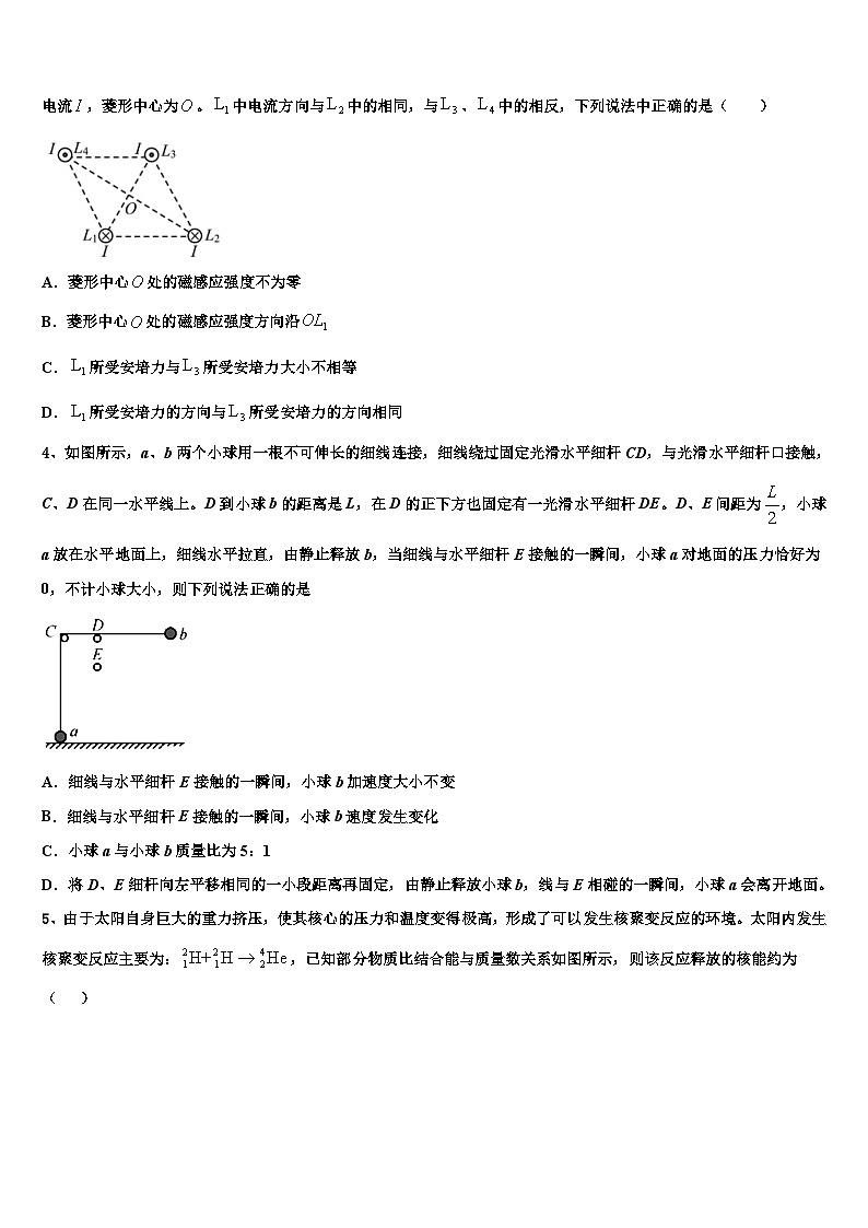 2026届四川省广元市川师大万达中学高考物理四模试卷含解析第2页