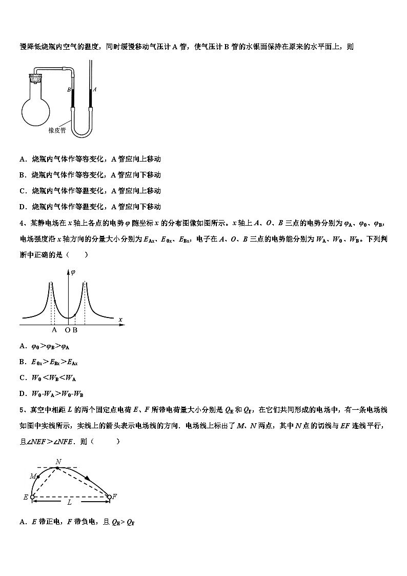 2026届四川省广安第二中学高三第二次调研物理试卷含解析第2页