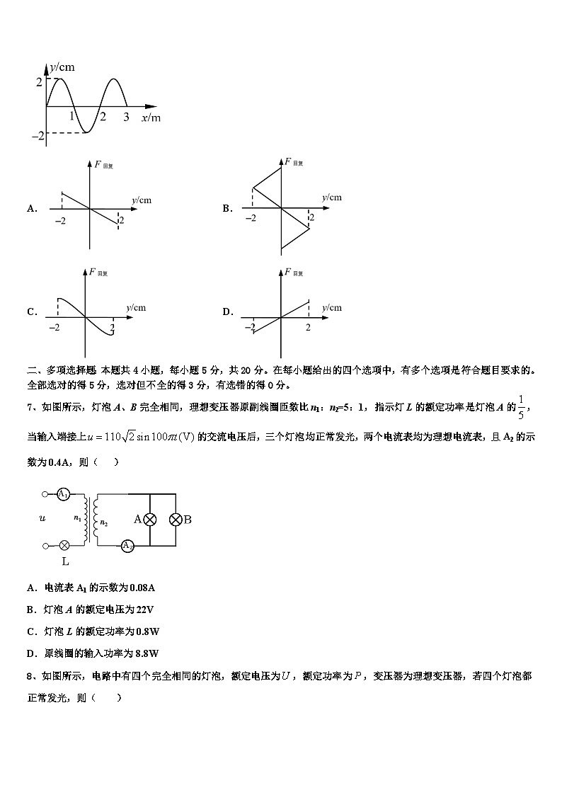 2026届天津市十二区县重点学校高三最后一卷物理试卷含解析第3页