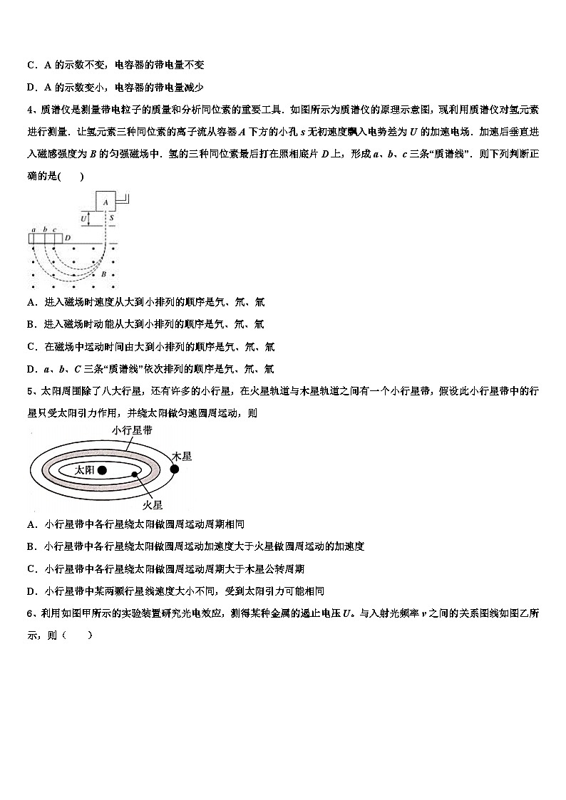 安徽省肥东县圣泉中学2026届高三第五次模拟考试物理试卷含解析第2页