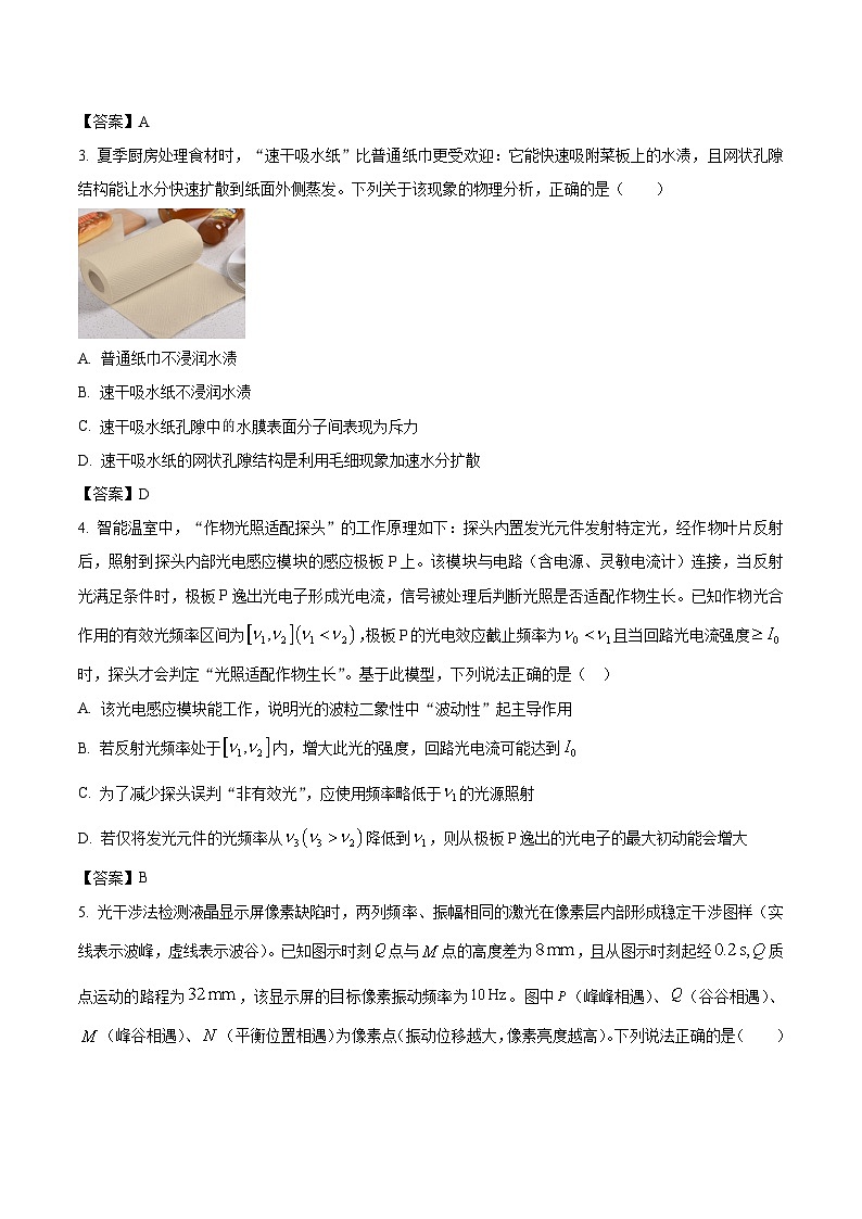 云南省名校联盟2026届高三下学期第六次联考试卷 物理(含解析)第2页