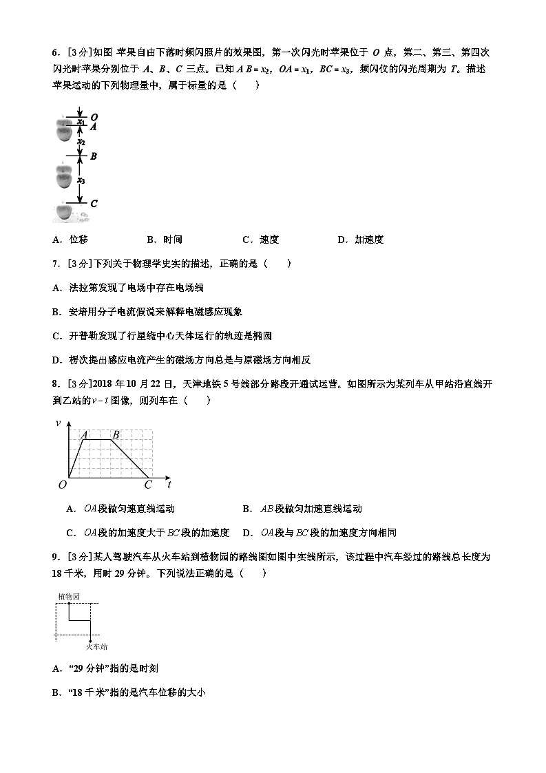 2026年湖南省普通高中高二学业水平合格性考试物理自编模拟练习试卷(含解析)第2页