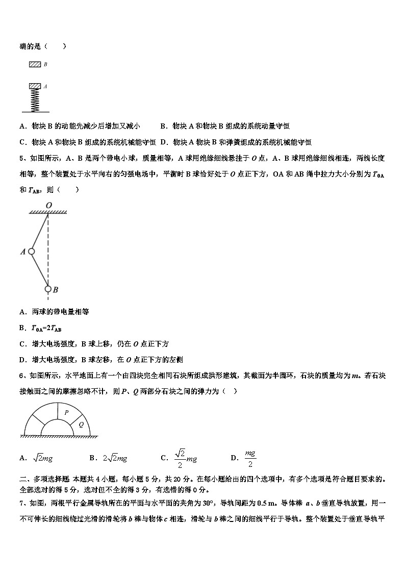 安徽省考试研究中心2026届高考冲刺模拟物理试题含解析第2页