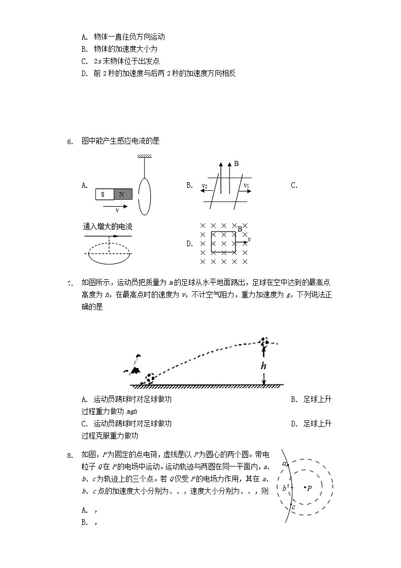 江苏省南通市栟茶高级中学2020届高三下学期第三次月考物理试题02
