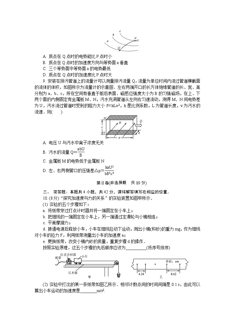 江苏省南通市2020届高三第二次模拟考试(5月) 物理03