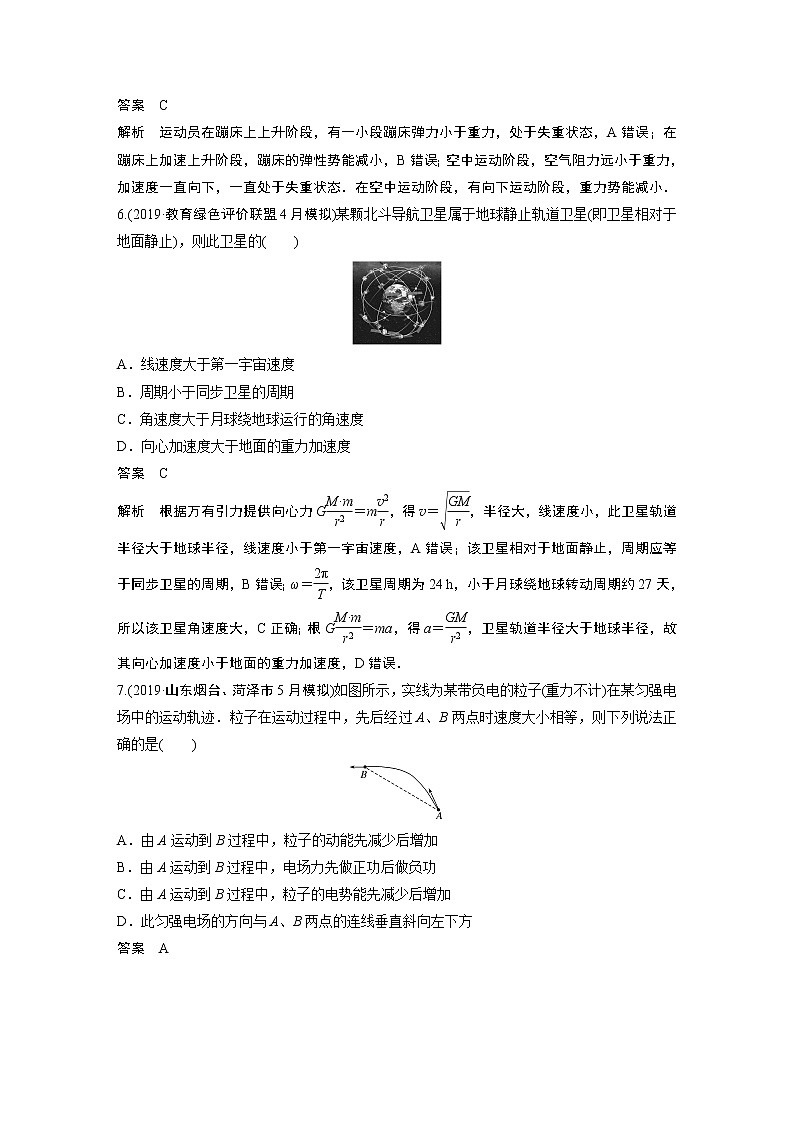2020高考物理浙江专用增分冲刺练辑:综合模拟卷(二)第3页