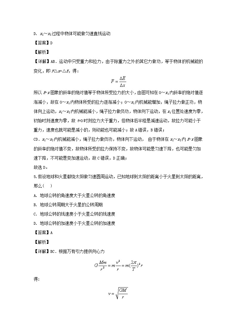 辽宁省辽河油田第二中学2020届高三上学期12月物理试题03