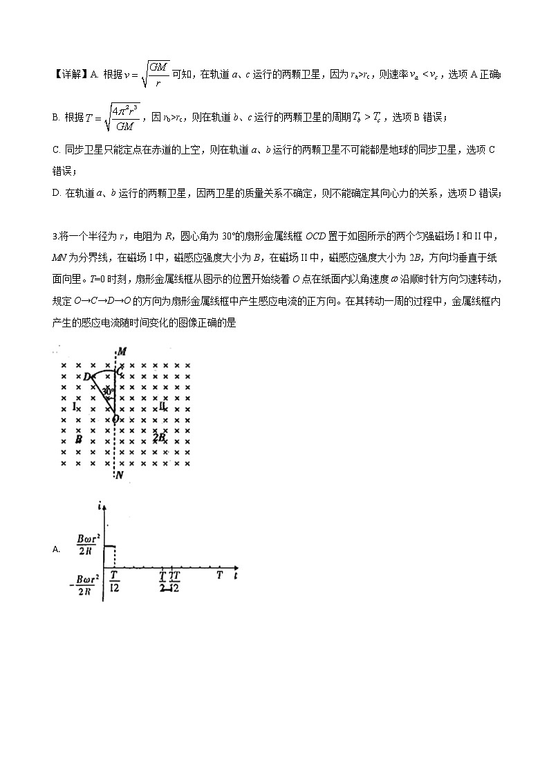 2019届新疆维吾尔自治区高三普通高考第一次适应性检测理科综合物理试卷(解析版)第2页