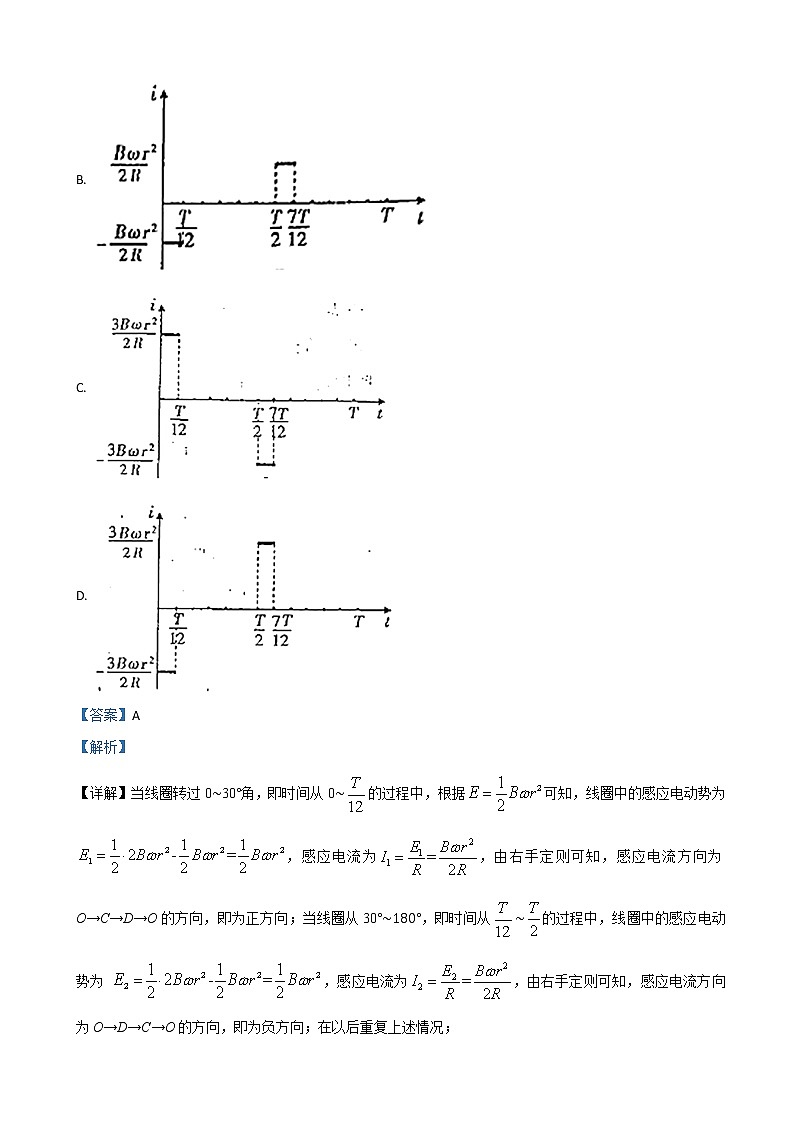 2019届新疆维吾尔自治区高三普通高考第一次适应性检测理科综合物理试卷(解析版)第3页