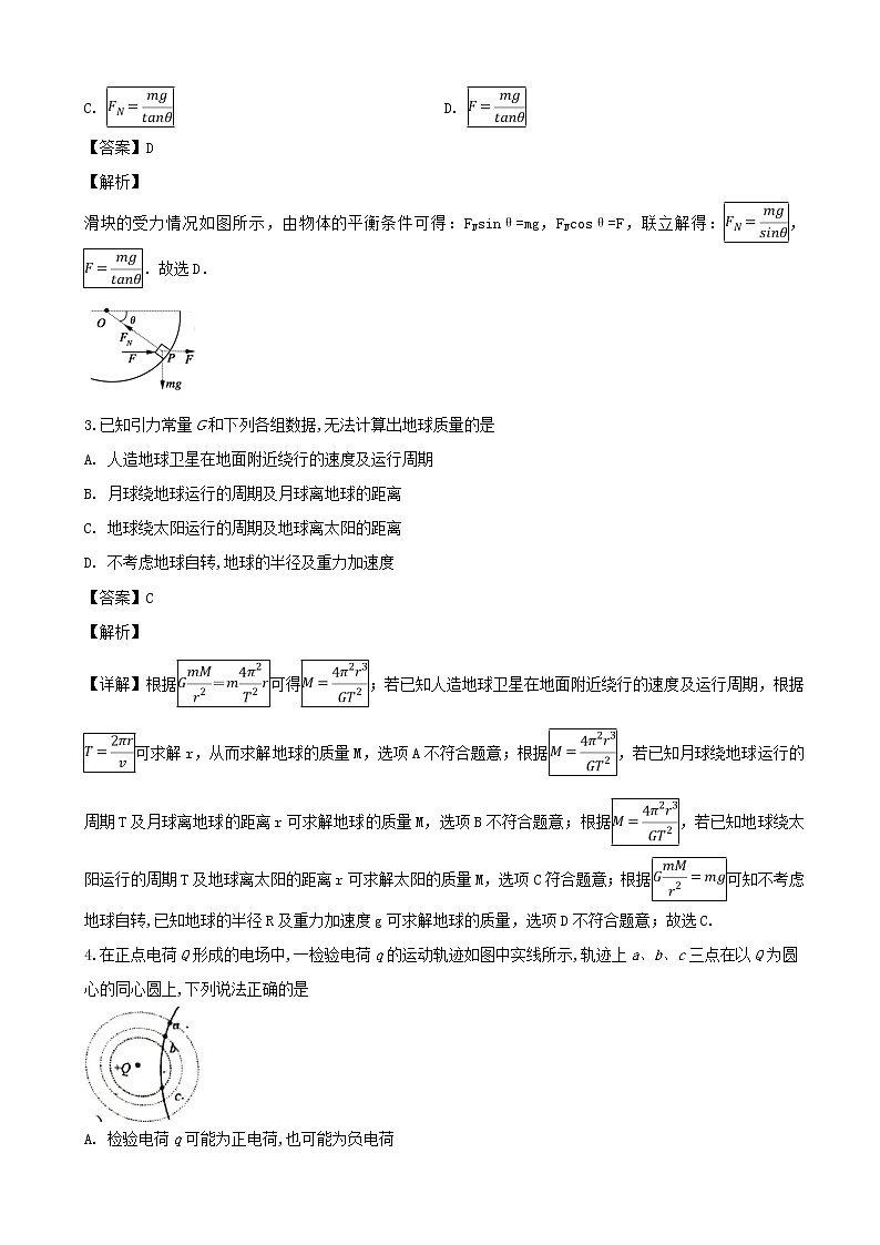 2019届四川省南充市高三第二次高考适应性考试物理试题(解析版)第2页