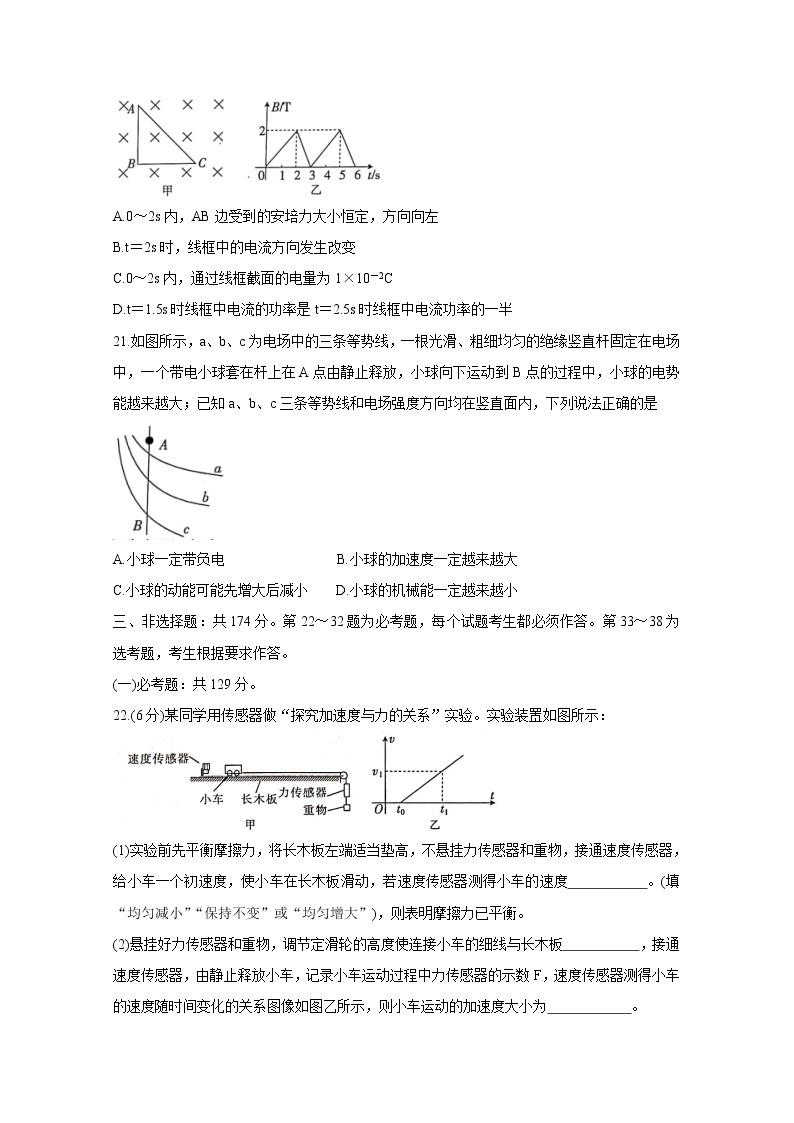 江西省2020届高三下学期调研考试（三） 物理03