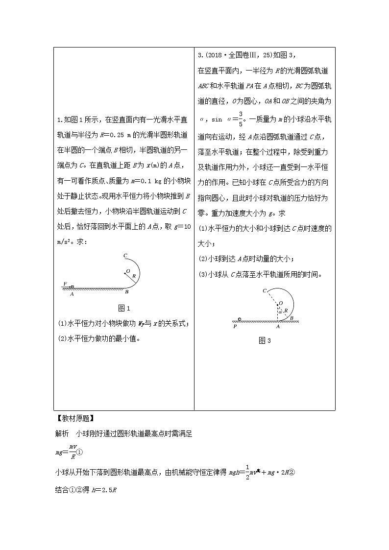 2021高考物理一轮复习第五章机械能从教材走向高考学案作业(含解析)新人教版必修202