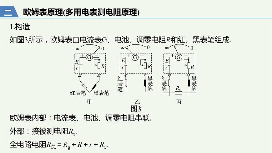 2021高考物理一輪復(fù)習(xí)第八章恒定電流實(shí)驗(yàn)十一練習(xí)使用多用電表課件新人教版第5頁(yè)