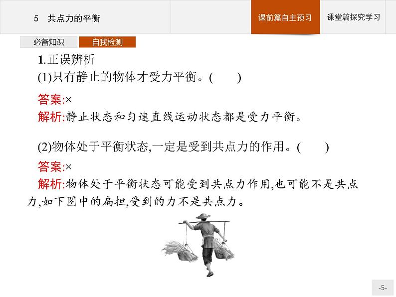 第三章 5 共点力的平衡 高中_物理_新人教版 课件05