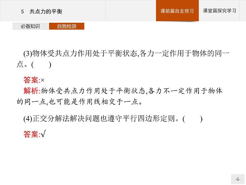 第三章 5 共点力的平衡 高中_物理_新人教版 课件06