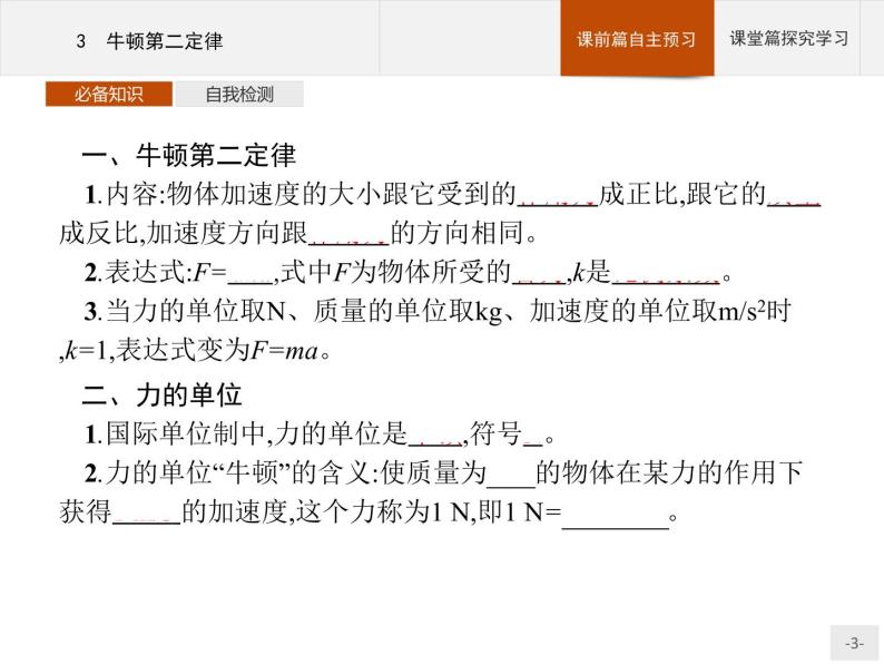 第四章　3　牛顿第二定律 高中_物理_新人教版 课件03