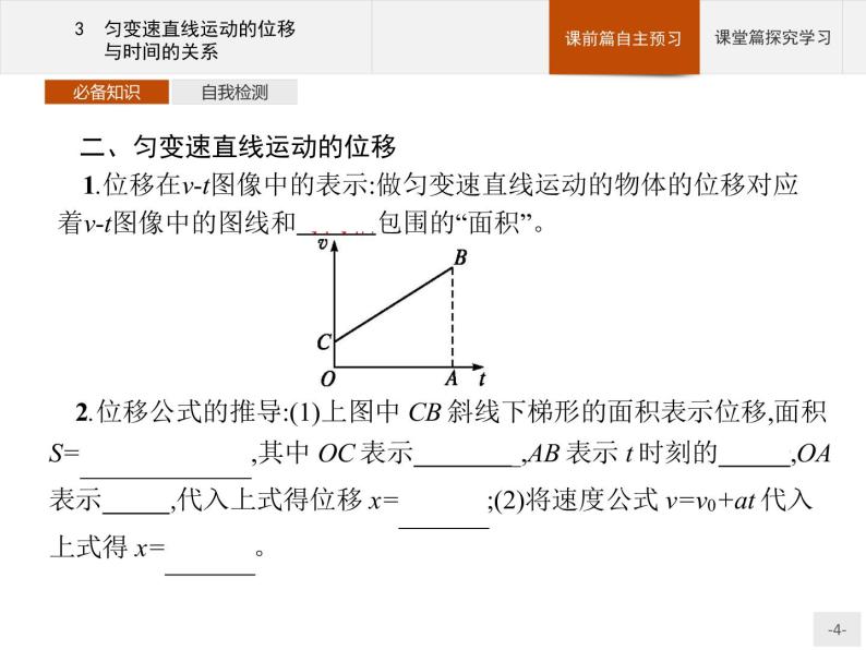 第二章　3　匀变速直线运动的位移与时间的关系PPT课件  高中_物理_新人教版04