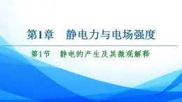 高中物理必修第三册1.1静电的产生及其微观解释 PPT课件