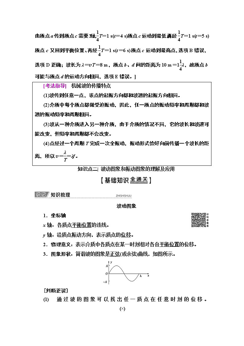 2020版新一线高考物理(人教版)一轮复习教学案:第14章第2节 机械波第3页