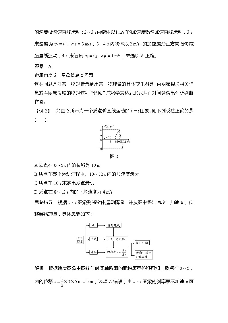 2020版物理浙江高考选考一轮复习讲义:必修1第一章专题突破运动图象第3页