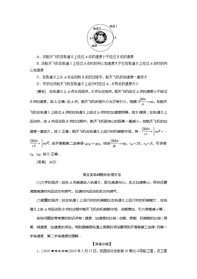 2021版高考物理(基础版)一轮复习学案:第四章 6高考培优讲座(四) 天体运动问题02