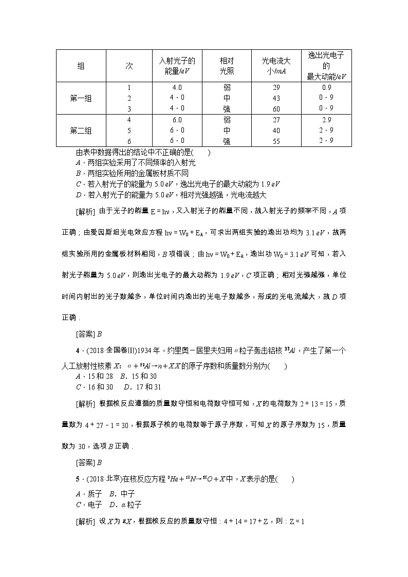 2021版一轮复习名师导学物理文档:第12章 章末总结 提高 波粒二象性 原子和原子核 学案03