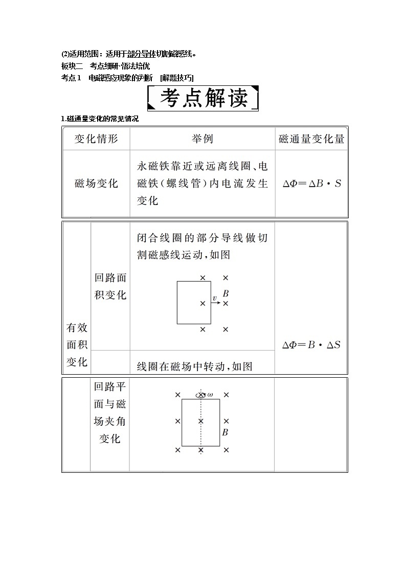 2019届高考物理一轮复习讲义:第10章 第1讲 电磁感应现象 楞次定律(含答案)02